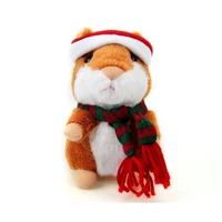 talking hamster soft toy animal doll funny recording repeated voice changing hamster children educational toy christmas gifts