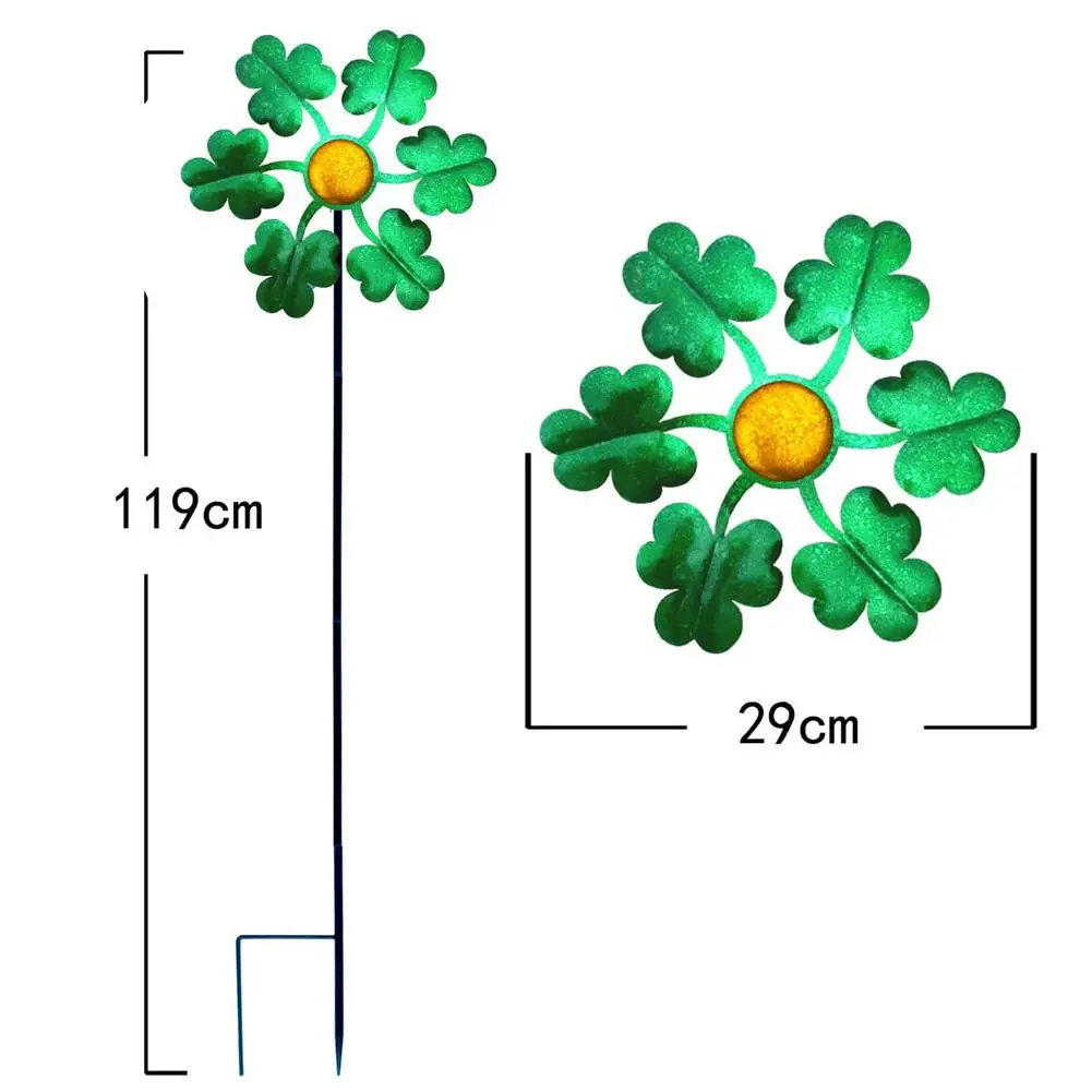 

Wrought Iron Garden Windmill rainbow Wind Spinner Outdoor Garden Yard Lawn Home Decoration Insert ground decor Windmill