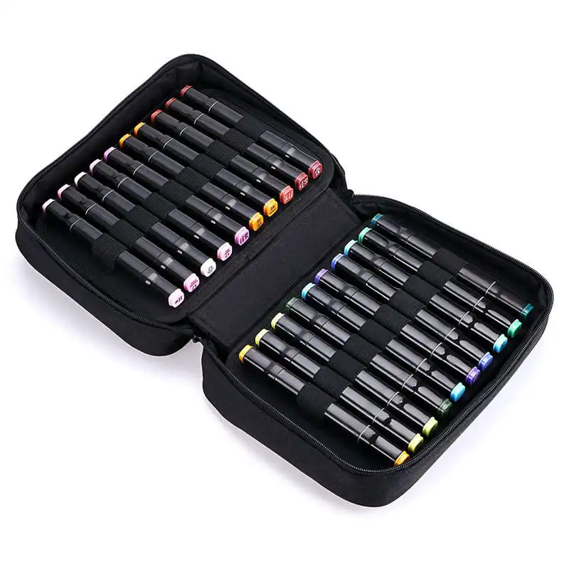 40 слотов большой емкости удобный маркер чехол на молнии художественный губная
