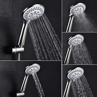 5 function switch stainless steel hose wall mounted hand shower sprayer rainfall handheld shower heads