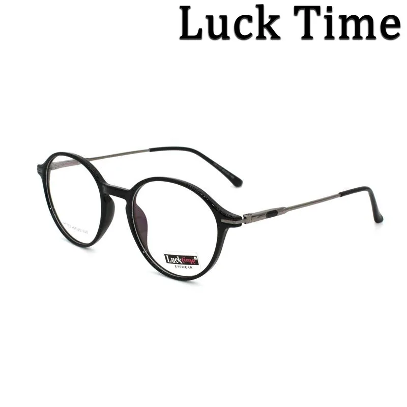 

2021 Luck Time Pure Color Transparent Casual Vintage Glasses Frame Women Myopia Lucky Time Optical Eyeglass Frames #TR1733