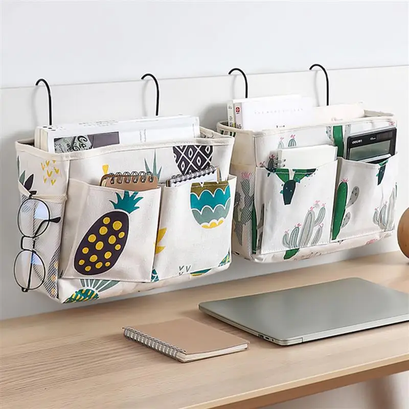 

Headboard Storage Hanging Organizer Multi-Pocket Holder for Bedroom Bed Bunk Hospital Rails Large Wall Hanging Basket