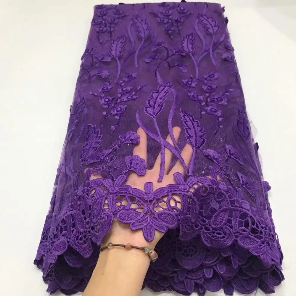 Винный французский сетчатый Блестящий молочный шелк кружевная ткань высокого