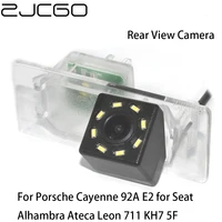 zjcgo ccd hd car rear view reverse back up parking camera for porsche cayenne 92a e2 for seat alhambra ateca leon 711 kh7 5f