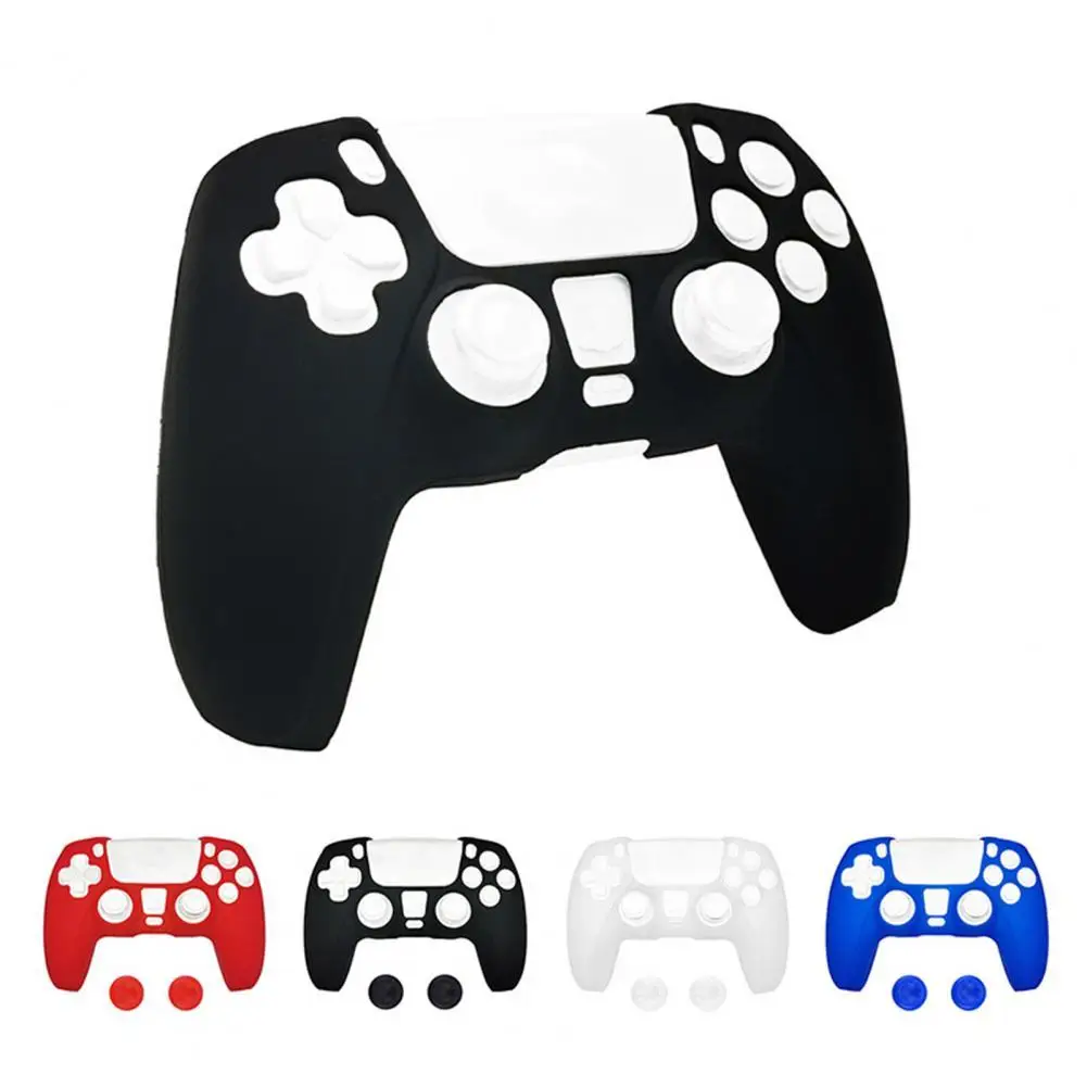 

Gamepad Protective Cover with Non-slip Rocker Caps for Sony PS5 Game Console