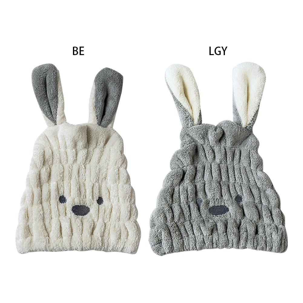

Lovely rabbit Drying Towel Bath Shower Quick Dry Hair Hat Cap Microfiber After Shower Hair Drying Wrap Towel
