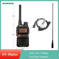 baofeng uv 3r plus mini walkie talkie radio scanner uhf vhf dual band cb ham radio station handheld fm transceiver uv 3r