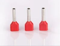 te1008 dual entry terminal bootlace ferrules terminal for 2 x 18 awg 2 x 1 0mm wire 2 8mm of pin length