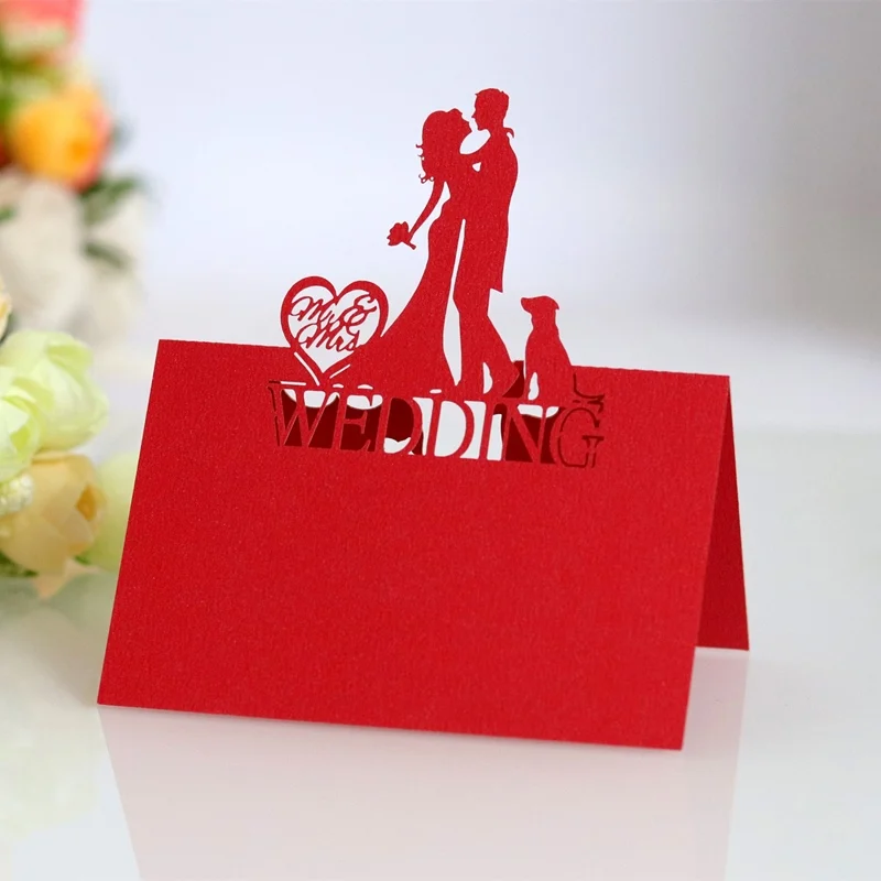 10 шт. романтические свадебные открытки с номером|Открытки и приглашения| |