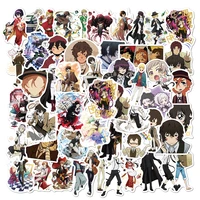 103050pcs anime bungo stray dogs waterproof stickers classic toy diy snowboard laptop luggage fridge guitar cool sticker gift
