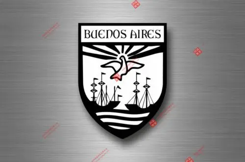 Забавная гоночная наклейка, сувенирный автомобиль, герб, щит, Городское путешествие, Аргентина, Буэнос-Айрес, автомобиль, окно, кузов, декоративная наклейка s