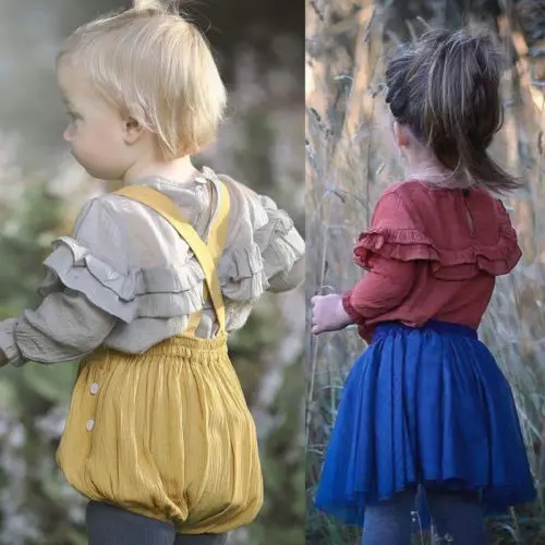 Осень-зима 2020 Детская кофточка для новорожденных девочек однотонный топ с