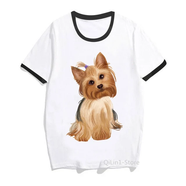 Крутая футболка с графическим принтом I Am So Yorkie забавная Женская для мамы и Йорка