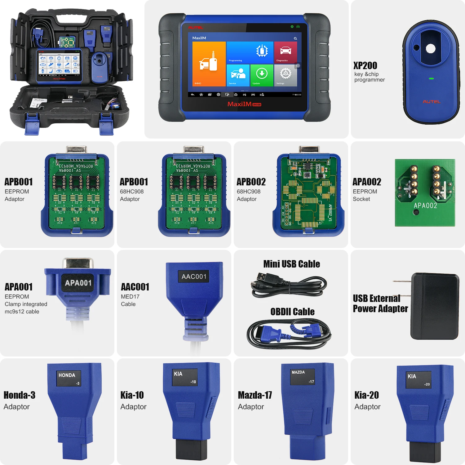 Autel MaxiIM IM508 инструмент для программирования автомобильных ключей Диагностика