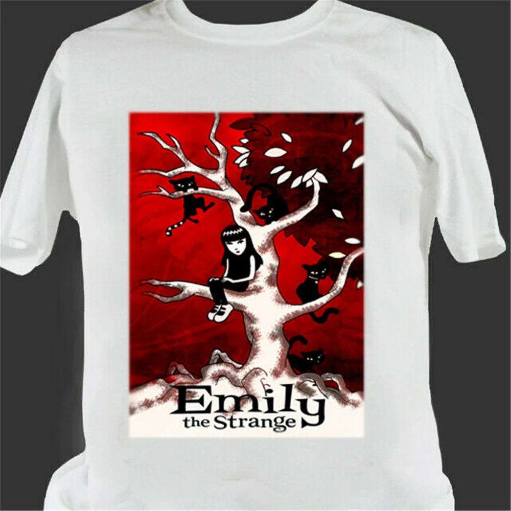 Новая мужская футболка Emily The Strange размеры от S до 3Xl популярная футболка| |
