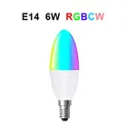 Tuya Zigbee 3,0 Smart E14 светодиодный свеча светильник лампочка RGB + W + C диммируемой работы с SmartThings эхо плюс Alexa домашний помощник умный дом