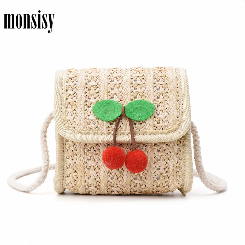 Monsisy 2020 Летняя Пляжная сумка для девочек кошелек и сумочка милая детская через