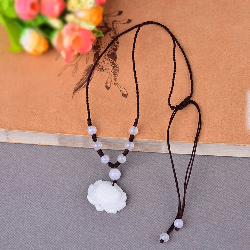 Свежий темпераментные в этническом стиле Стиль белое ожерелье форме лотоса