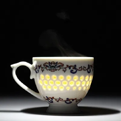 Керамическая Изысканная тонкая шина сине белая чайная чашка из фарфора кунг фу зеленый чай галстук Гуань