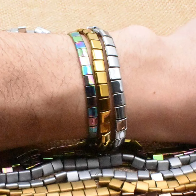 Матовые бусины из гематита 6x6 мм 65 шт.|Бусины| |