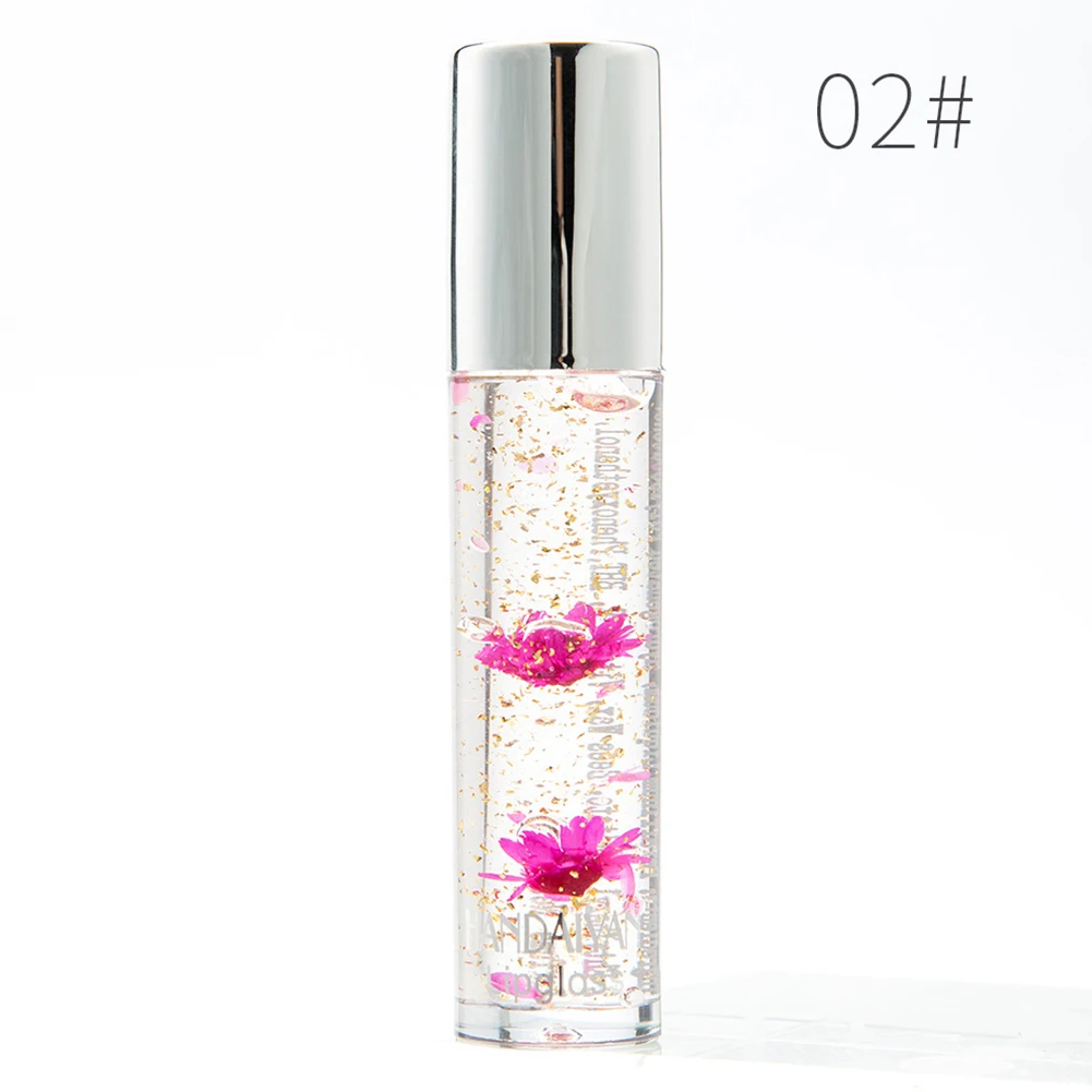 

Change Color Gold Foil RFID Blocking Charming Easily Painted Lip Gloss Flowers Lipstick Fabala Portable Long Lasting