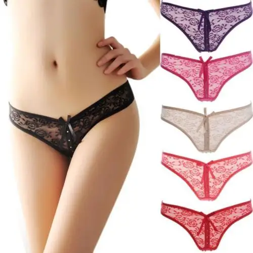 Женские кружевные трусики стринги с V образным вырезом|Трусики| |