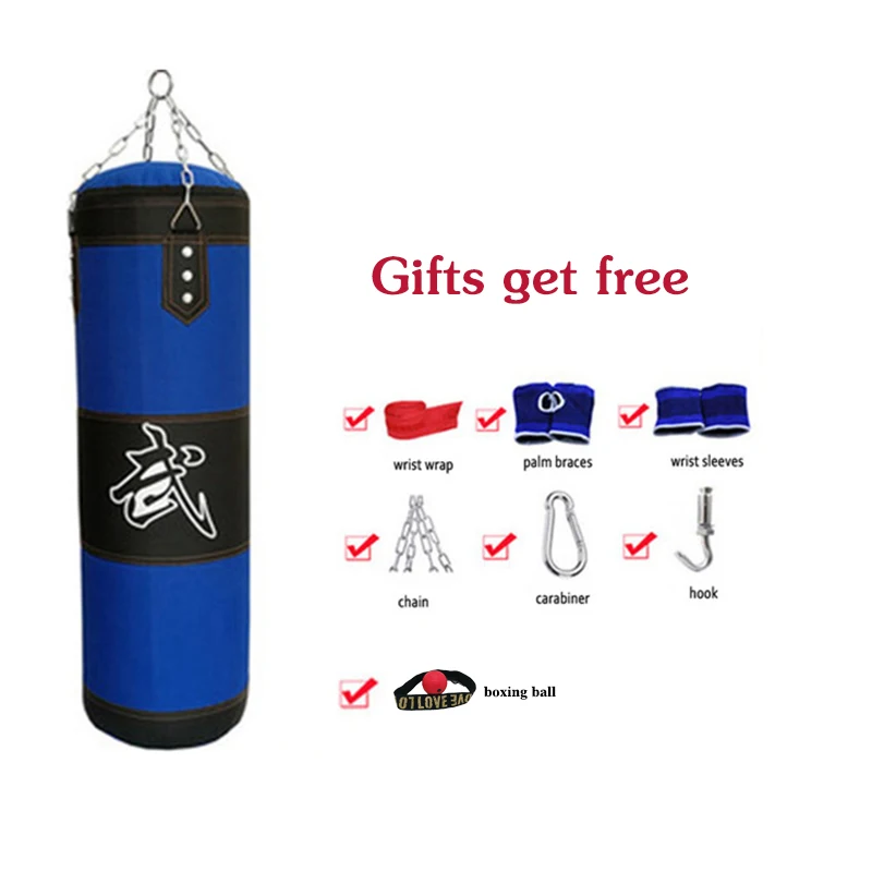 Тренировочные Фитнес синий песком боксерский мешок ММА спортивные учебный