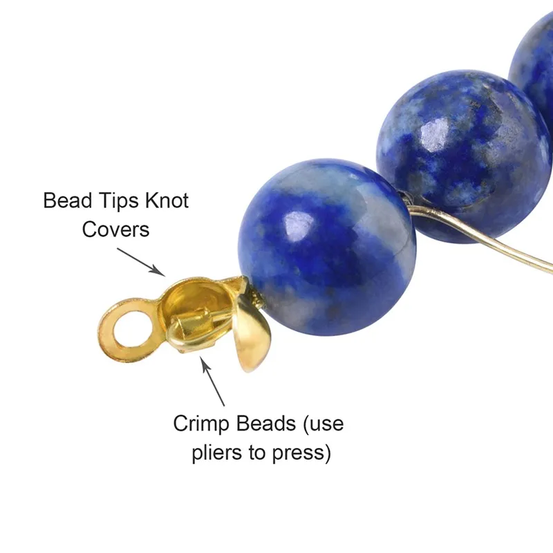 Латунные обжимные бусины Обжимные железные наконечники для узлов аксессуары