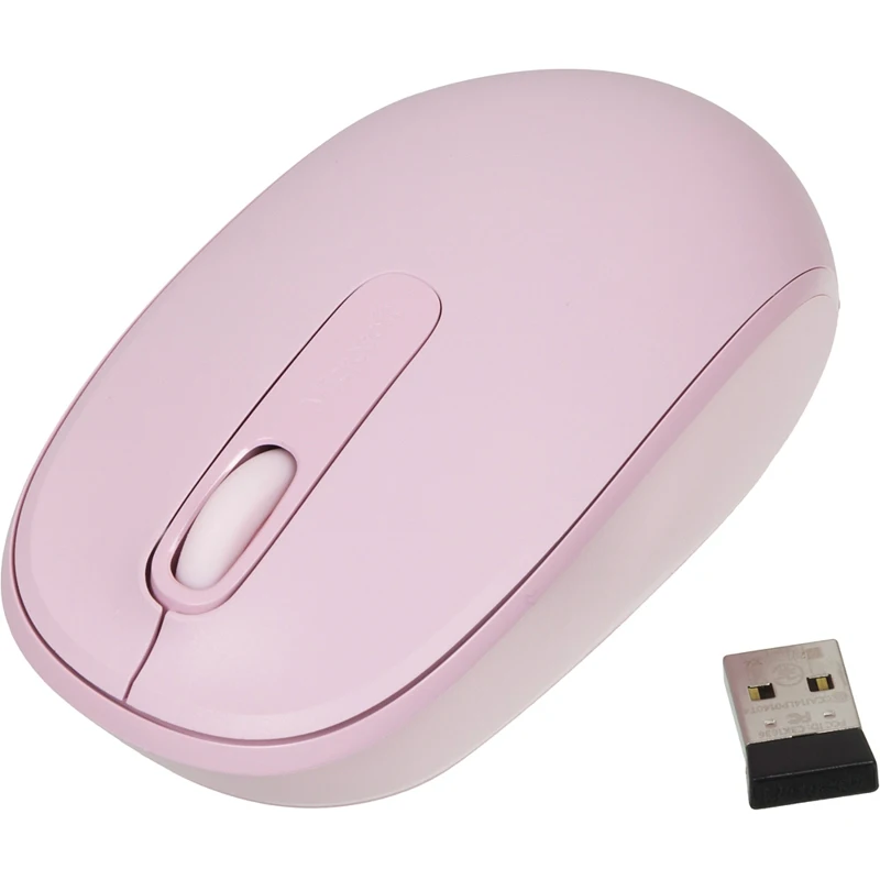 945966 Мышь Microsoft Mobile Mouse 1850 розовый оптическая (1000dpi) беспроводная USB для ноутбука (2but)