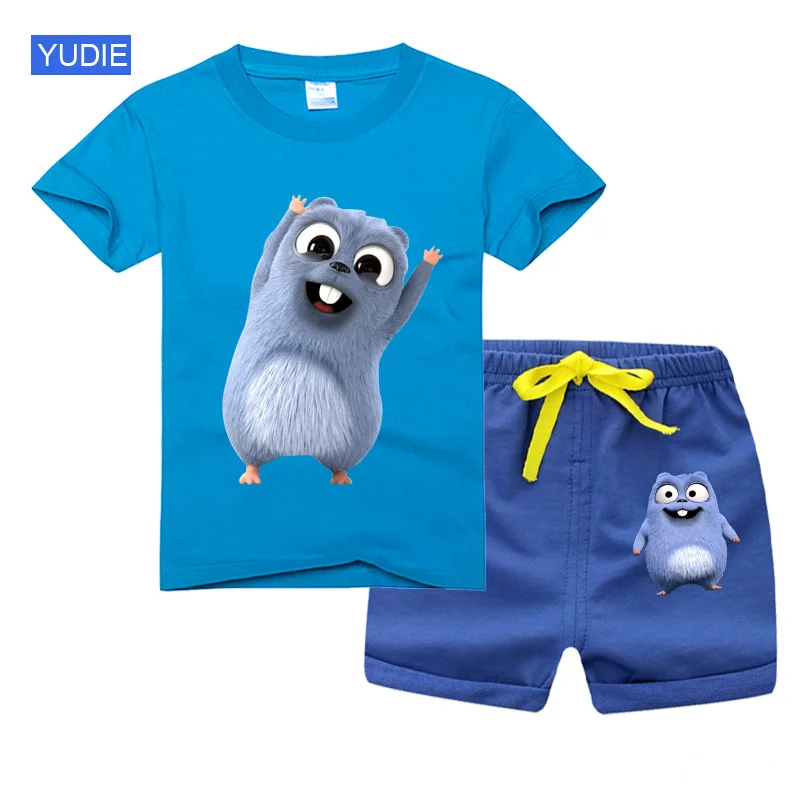 

Boys Clothes T Shirt Set 2021 Summer Style Boys Baby Girls Clothing Sets Cartoon Print T-shirt Short 2Pcs for Kids Clothes 3-9Y