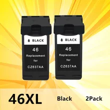 46XL Ink Cartridge 46 XL compatible For hp46 for 46 DeskJet 2520hc 2020hc 2025hc 2029 2529 4729 Printer CZ637AA CZ638AA