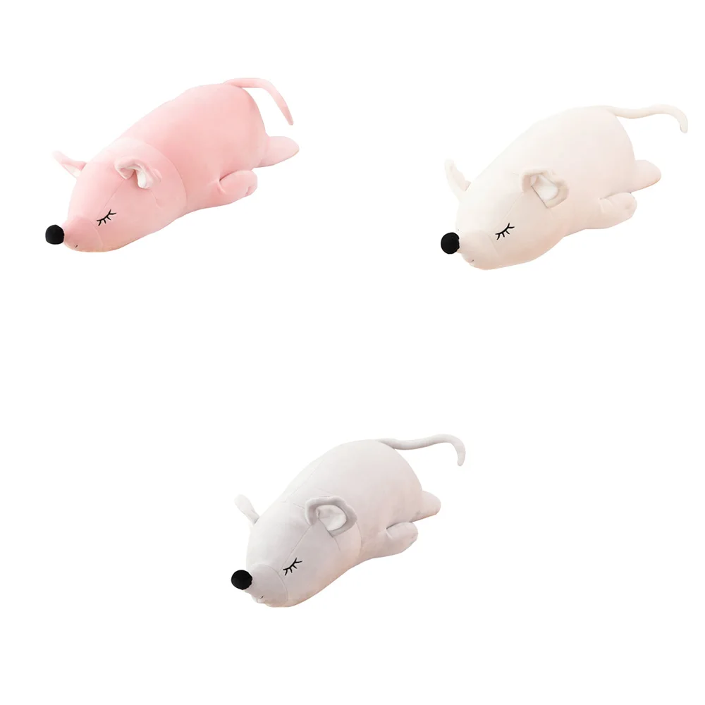 Плюшевая крыса 50 см игрушка животное подушка для сна мягкая плюшевая мышь кукла