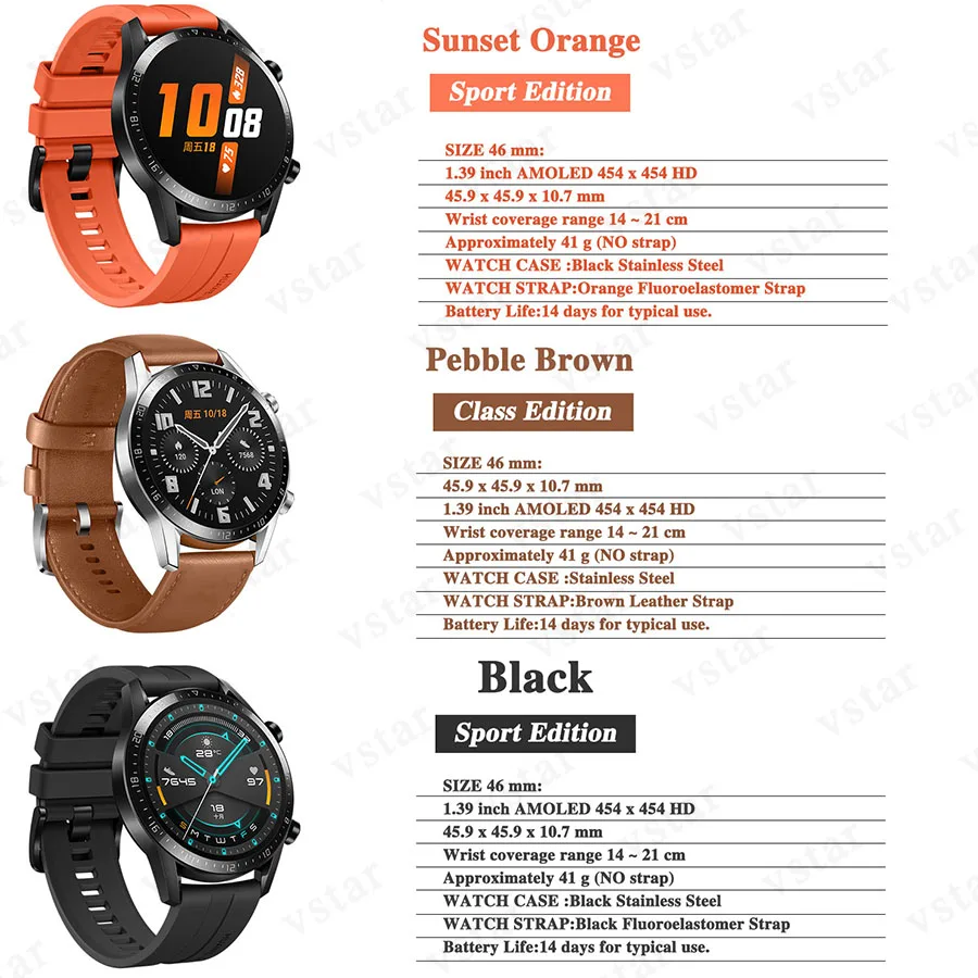Оригинальные часы HUAWEI GT 2, умные часы, 1,39 дюймов, Kirin A1, Bluetooth 5,1, кровяный кислород, пульсометр, спящий, 14 дней, умные спортивные часы GT 2