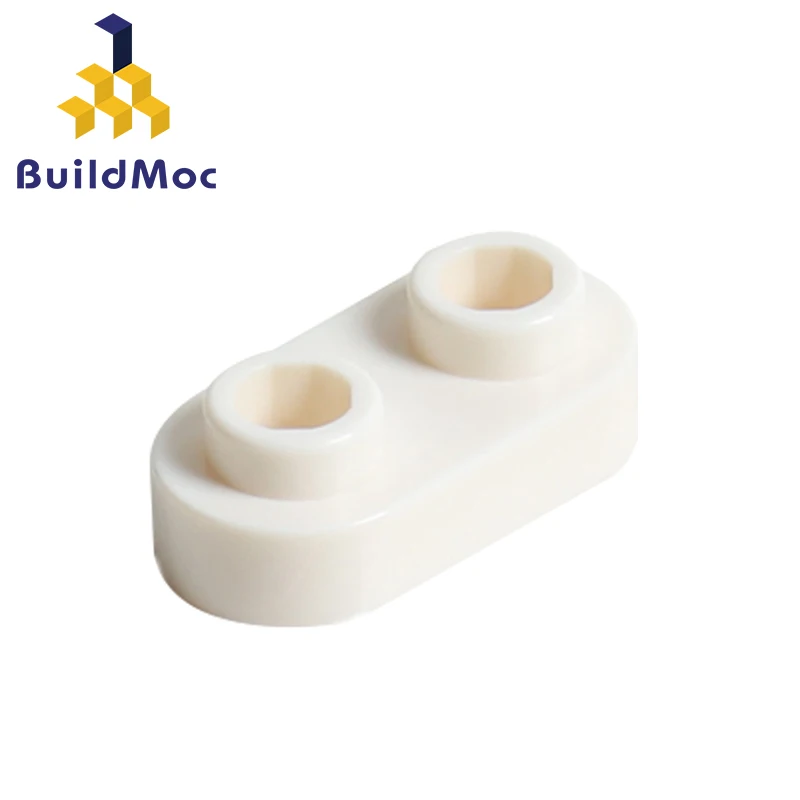 BuildMOC 35480 пластина 1x2 закругленная с 2 открытыми стержнями для строительных блоков