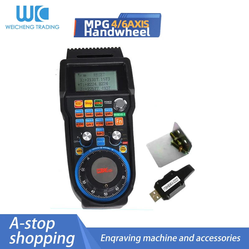 

ЧПУ беспроводной Маховик Mach3 MPG подвесной маховик для фрезерного станка 4 6 осей ЧПУ