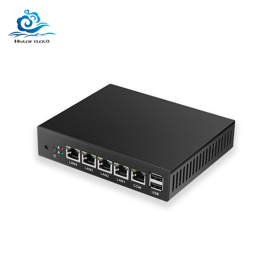 Firewall Roteador Pfsense Fanless Mini pc Celeron J1900 Quad-core 4 Lan Gigabit Windows 10 Linux Openwrt Micro Servidor Industrial