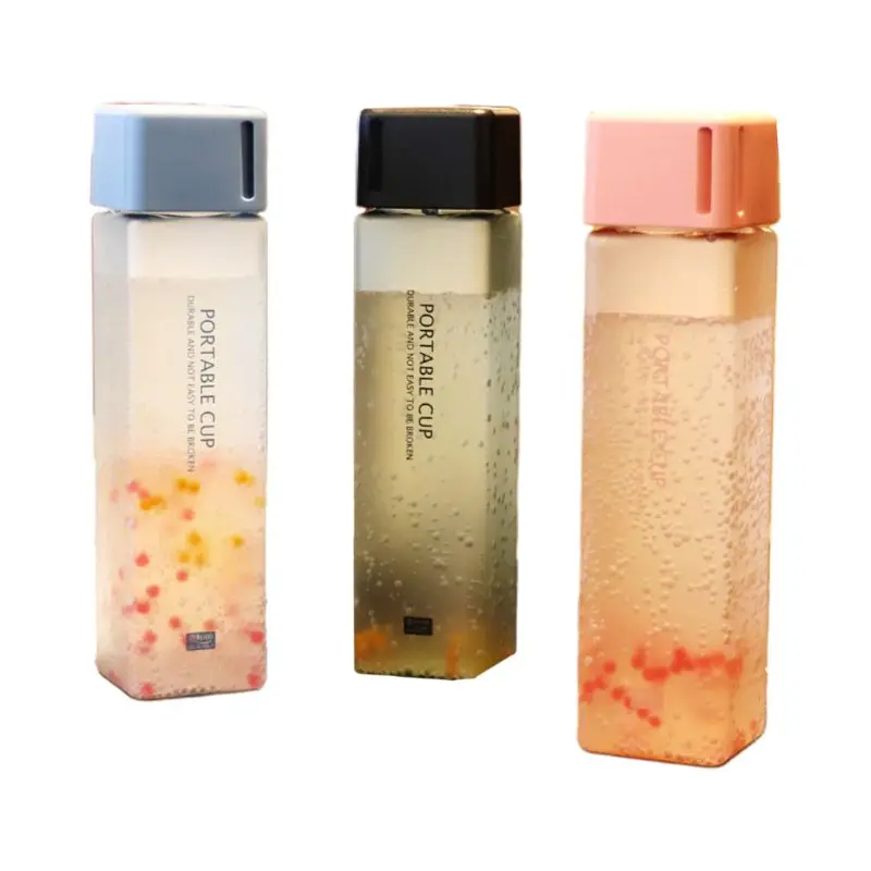 Бутылка для воды хранения молока матовая Спортивная Питьевая прозрачная чашка