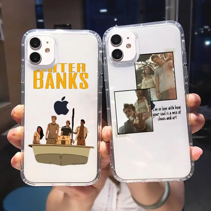 

Outer Banks - Livin' the Pogue Life Phone Case Transparent for iPhone 6 7 8 11 12 s mini pro X XS XR MAX Plus cover funda shell