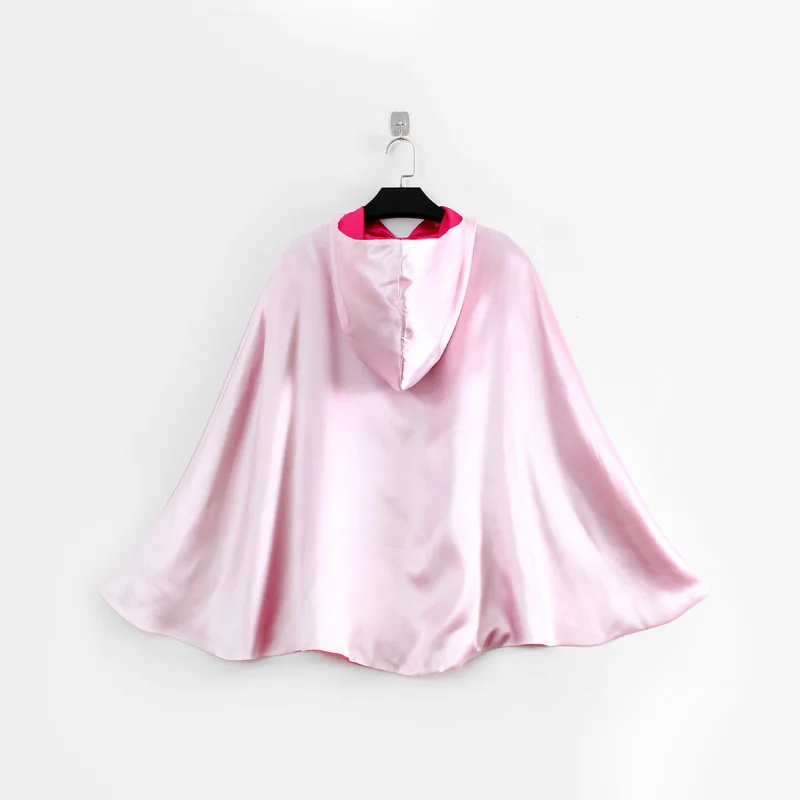 Плащ с капюшоном для девочек ширина 280 см двухслойный плащ принцессы розовый