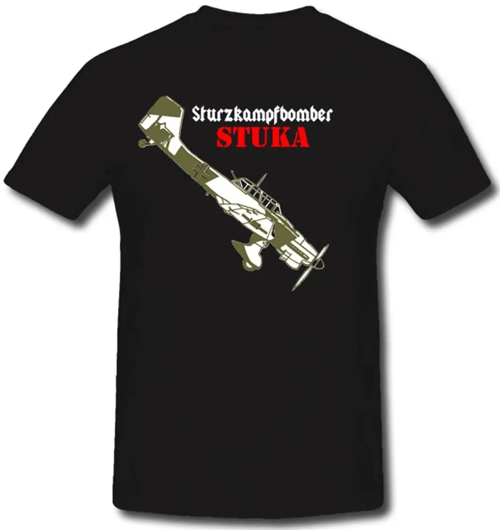 

Sturzkampfbomber Stuka WW II German Air Force Stuka Bomber T-Shirt. Summer Cotton Short Sleeve O-Neck Mens T Shirt New S-3XL