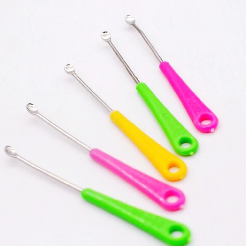 10 шт. Разноцветные Мини ухочистки из нержавеющей стали|Наборы для макияжа| |