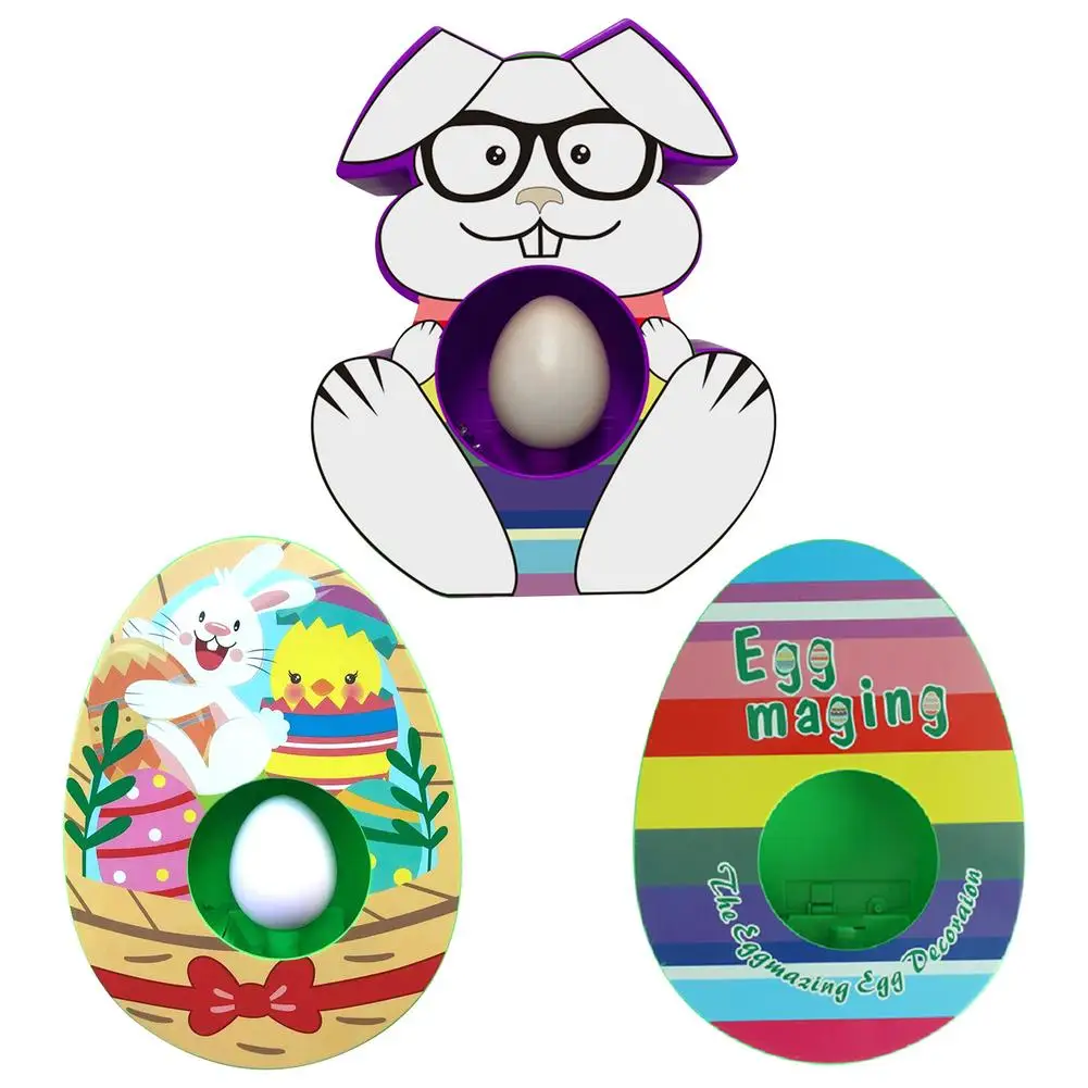 

Набор для украшения яиц, набор для украшения в виде зайчиков, с 8 цветными быстросохнущими маркерами для детей, малышей