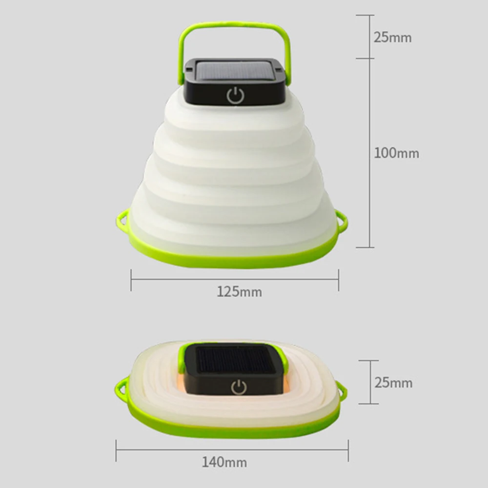 Портативный фонарь для кемпинга на солнечной батарее светодиодный мини