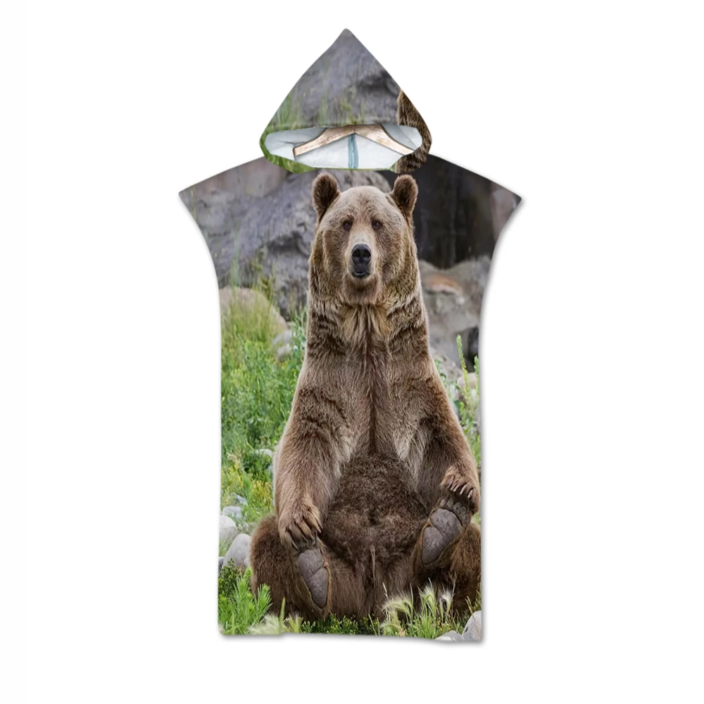 3D в виде зверушек хлопковые щенок Бабочка для ванной Полотенца Пижама комбинезон