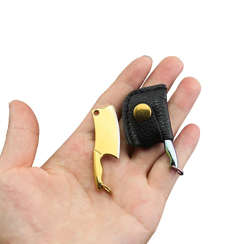 Stainless Steel Multiple Colour Sharpened Blade Tiny Mini Knife Palm Kitchen Key Decoration Tool Envelope Opener Ring | Инструменты