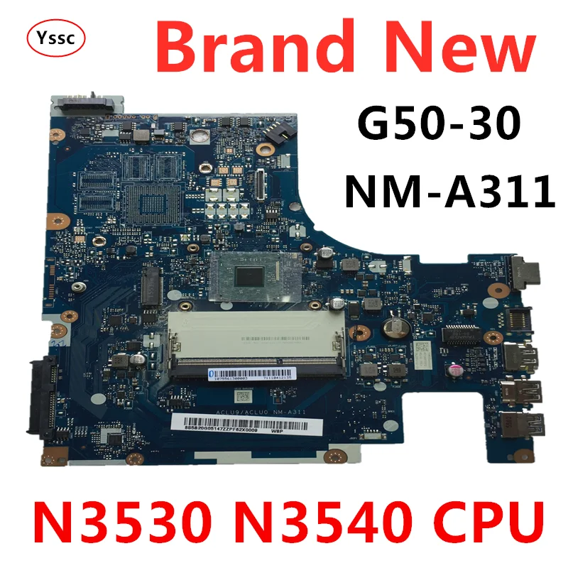 Новая NM-A311 материнская плата для ноутбука lenovo G50-30, материнская плата для процессора intel n3530 n3540, память с низким напряжением ddr3l