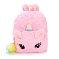 lovely unicorn plush backpack children backpacks kids small bag girl cute animal prints travel bags toys gifts baby gift 3424cm