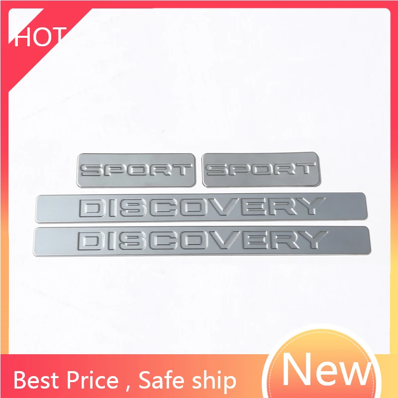 

4Pcs Stainless Steel Door Sill Scuff Plate Trim Thresholds Guards Sills For Land Rover Discovery Sport 2015-2020 Car Styling CL