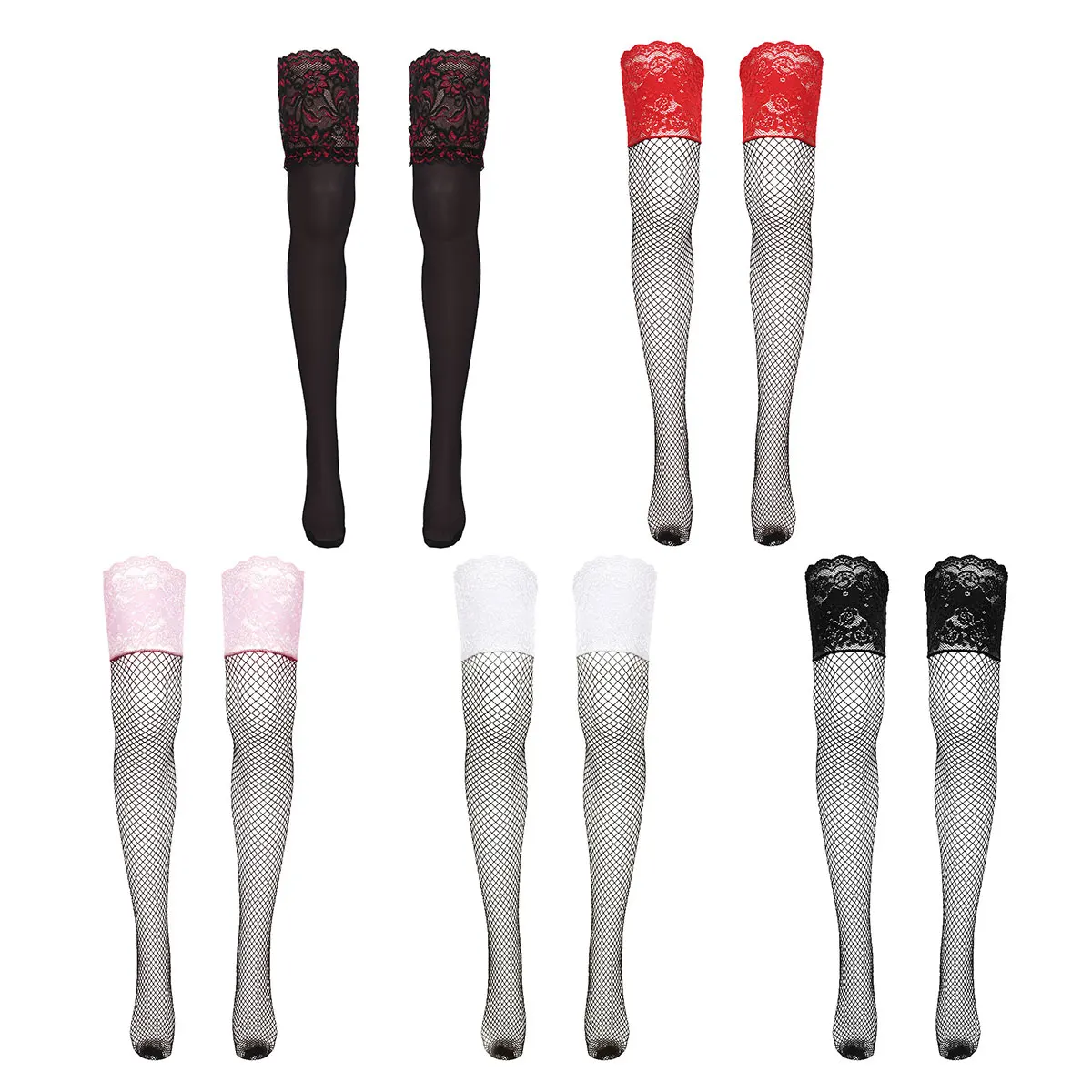 Чулки в сеточку мягкие эластичные прозрачные/ажурные чулки до бедра высокие
