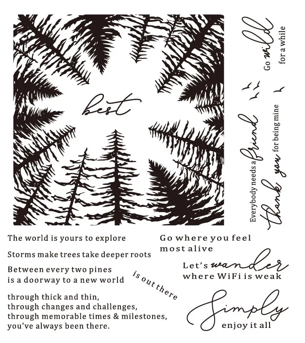 Фон прозрачные штампы для скрапбукинга сделай сам/изготовления открыток/Детские